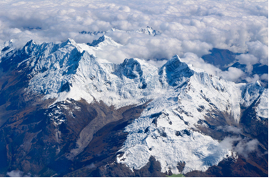 A região dos Andes fica em altitudes elevadas